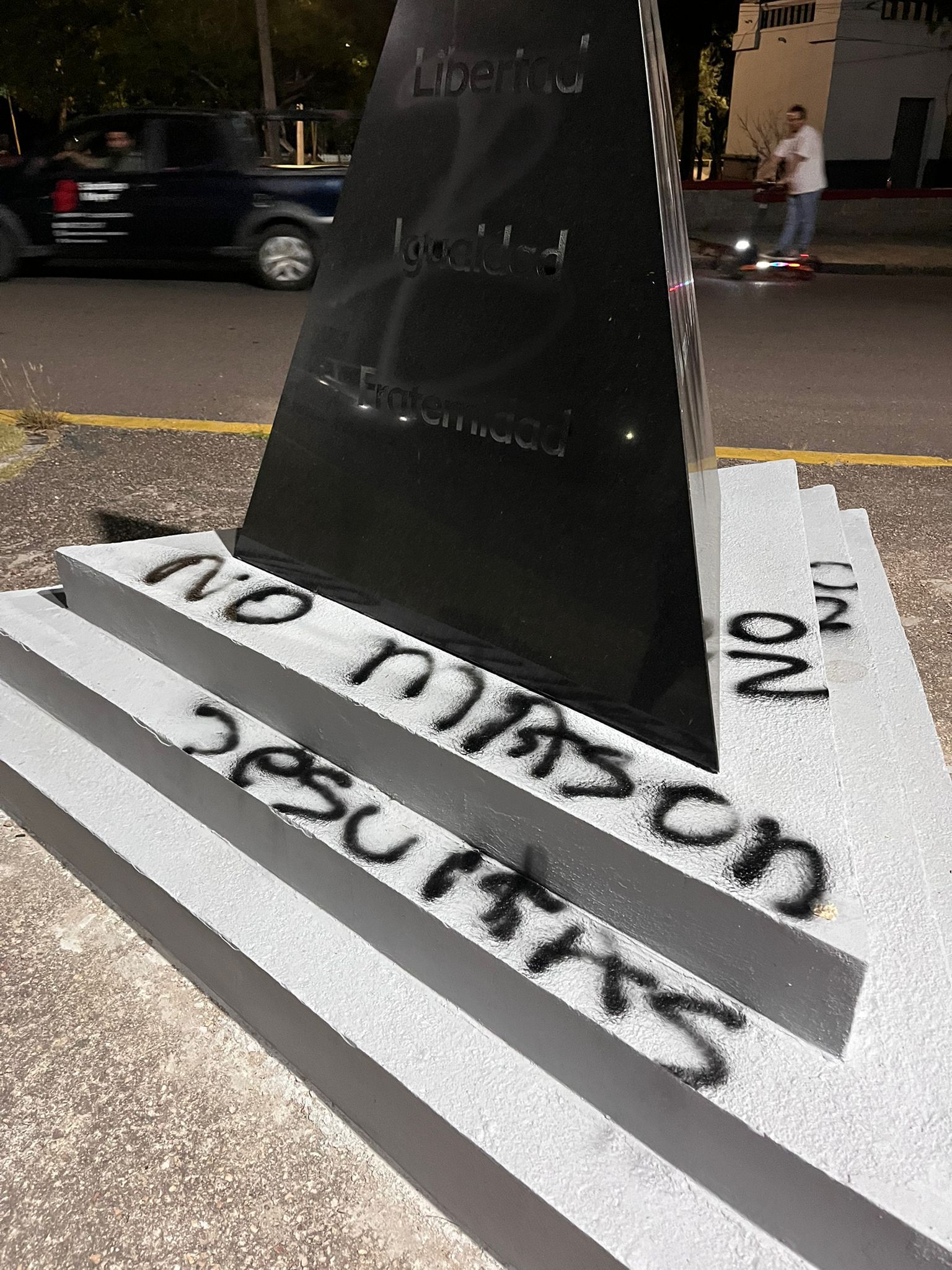 Vandalismo en el Monumento Masonico ubicado en el ingreso al Prado Piedra Altajpeg