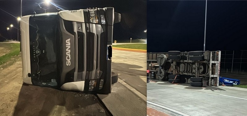 accidente camion ruta 5 y 12