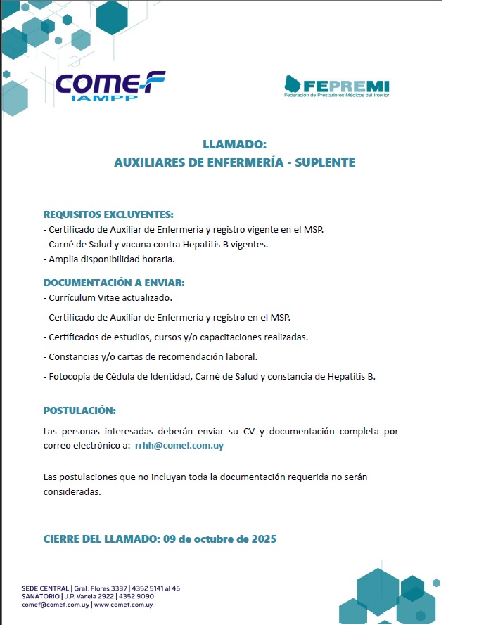 comunicado comef 2 10 25