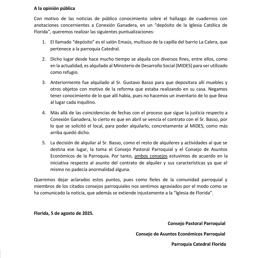 comunicado consejo pasroal parroquial