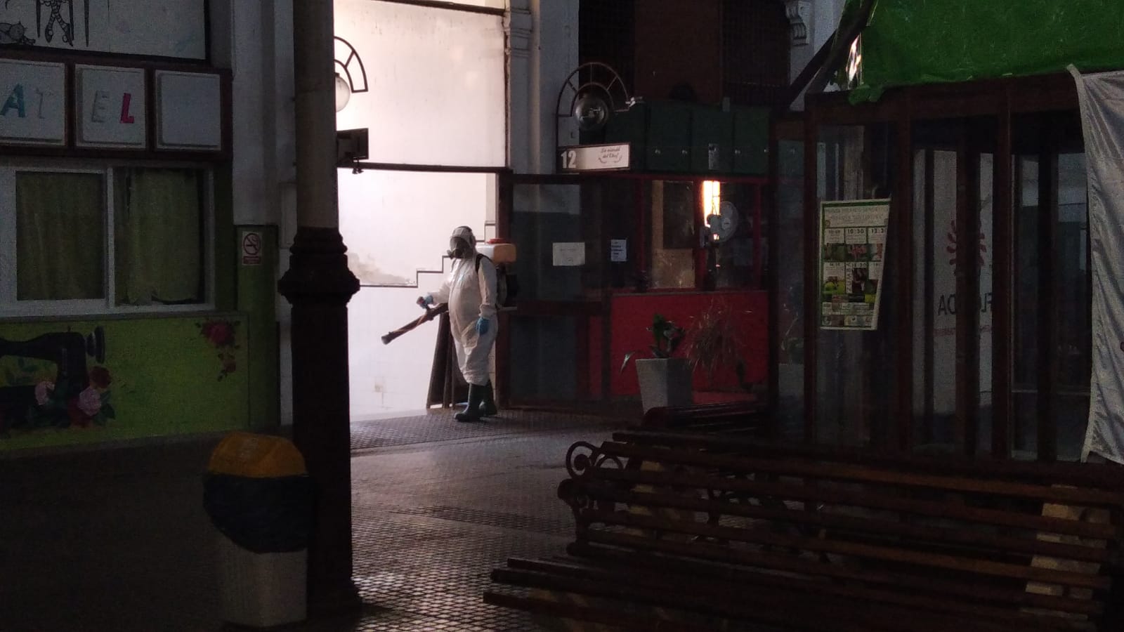 fumigan mercado